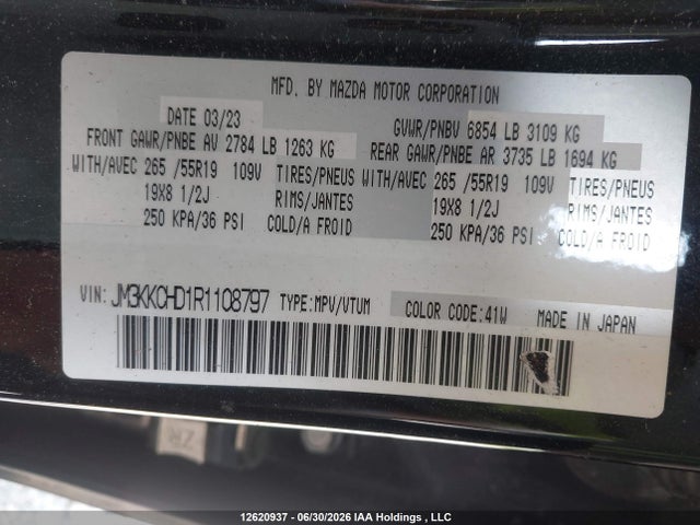 Mazda CX-9 2024 JM3KKCHD1R1108797 Image 9