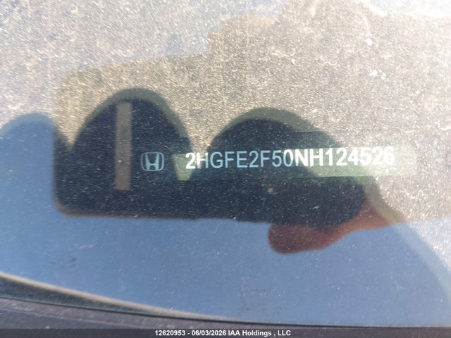 Продаж на аукціоні авто 2022 Honda Civic Sport, vin: 2HGFE2F50NH124526, номер лоту: 12620953