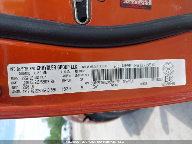 Aukcja sprzedaży 2011 Dodge Journey Sxt, vin: 3D4PG5FG2BT530359, numer aukcji: 12620966
