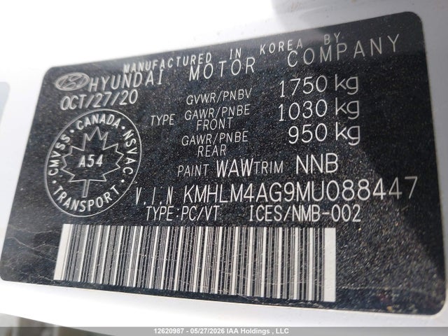 Hyundai ELANTRA SEL 2021 KMHLM4AG9MU088447 Image 9