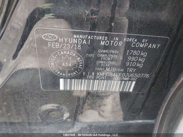 Hyundai Elantra Sel/value/limited 2018 KMHD84LF0JU650776 Image 9