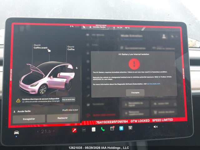 Aukcja sprzedaży 2024 Tesla Model Y Long Range, vin: 7SAYGDEE9RF095184, numer aukcji: 12621035
