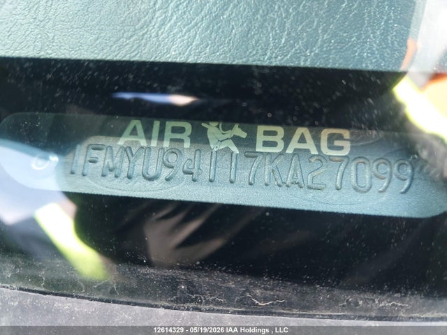 Продажа на аукционе авто 2007 Ford Escape Limited, vin: 1FMYU94117KA27099, номер лота: 12614329
