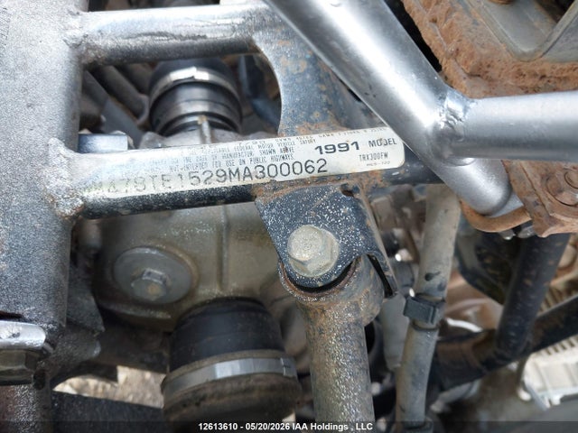 1991 Honda Trx300 Fw მანქანა იყიდება აუქციონზე, vin: 478TE1529MA300062, აუქციონის ნომერი: 12613610