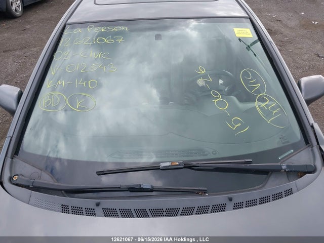 Aukcja sprzedaży 2009 Honda Civic Exl, vin: 2HGFA160X9H012543, numer aukcji: 12621067