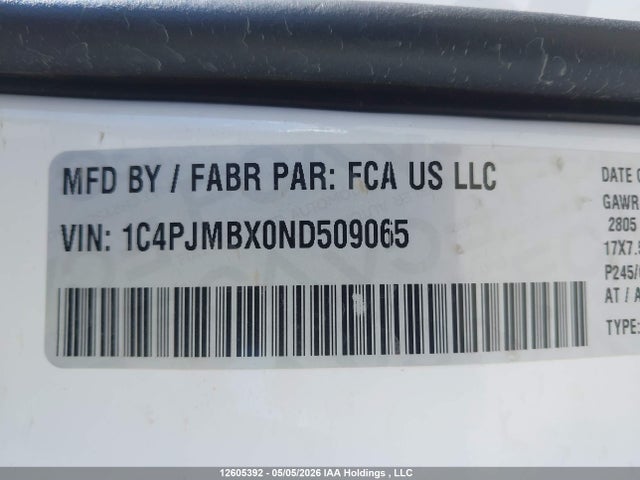1C4PJMBX0ND509065 Jeep Cherokee Trailhawk
