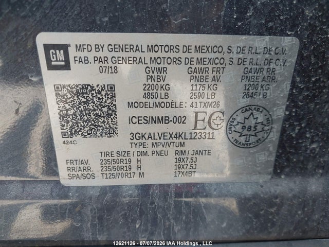 GMC Terrain Slt 2019 3GKALVEX4KL123311 Image 18