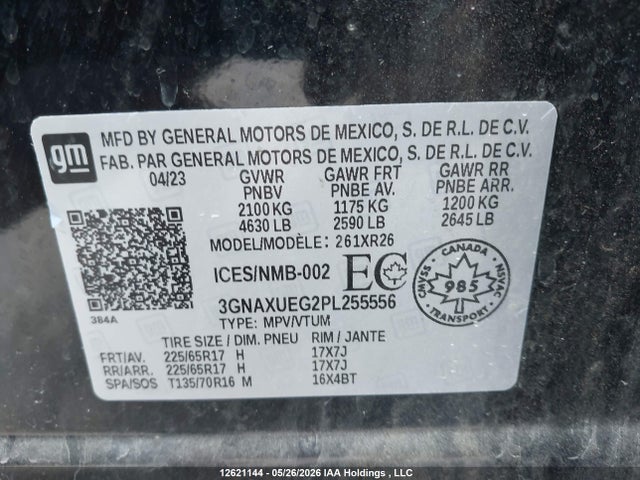 3GNAXUEG2PL255556 Chevrolet EQUINOX LT