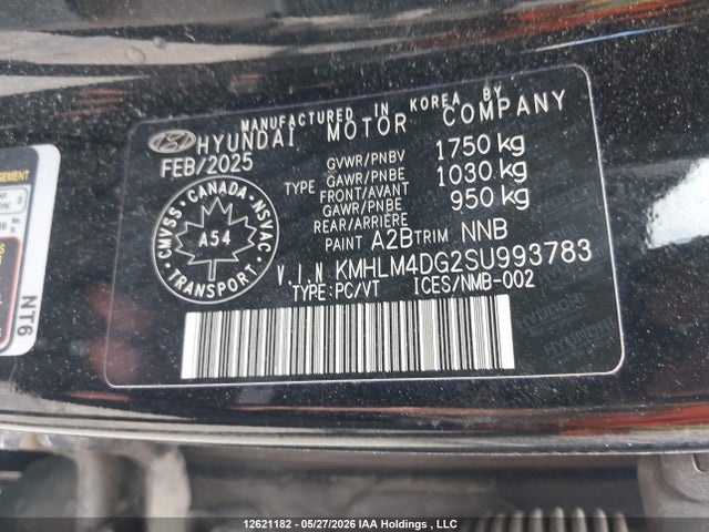 Aukcja sprzedaży 2025 Hyundai Elantra Sel Sport, vin: KMHLM4DG2SU993783, numer aukcji: 12621182