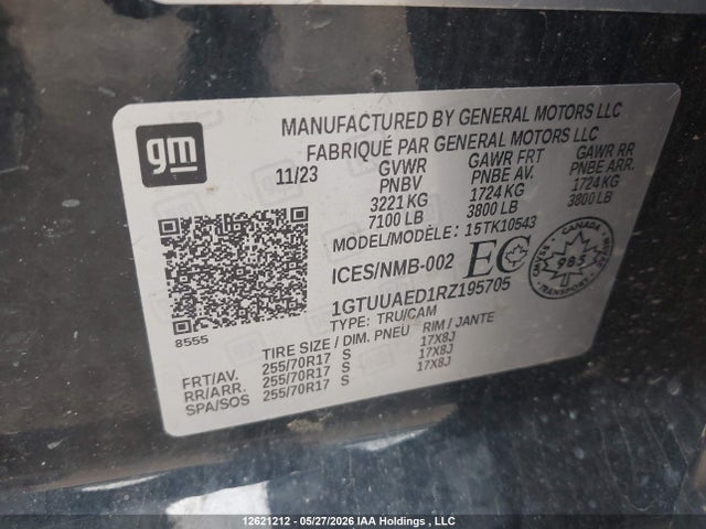 1GTUUAED1RZ195705 GMC Sierra 1500 Pro