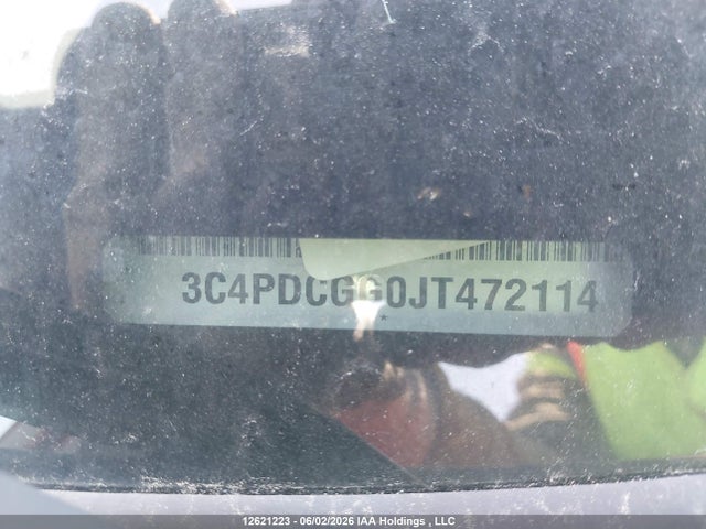12621223 :رقم المزاد ، 3C4PDCGG0JT472114 vin ، 2018 Dodge Journey Crossroad مزاد بيع