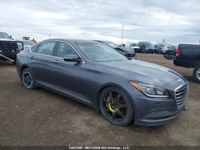 2015 Hyundai Genesis 5.0 Ultimate მანქანა იყიდება აუქციონზე, vin: KMHGN4JF2FU047683, აუქციონის ნომერი: 12621240