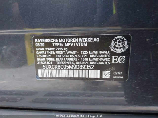 5UXCR6C05M9D89352 BMW X5 Xdrive40i