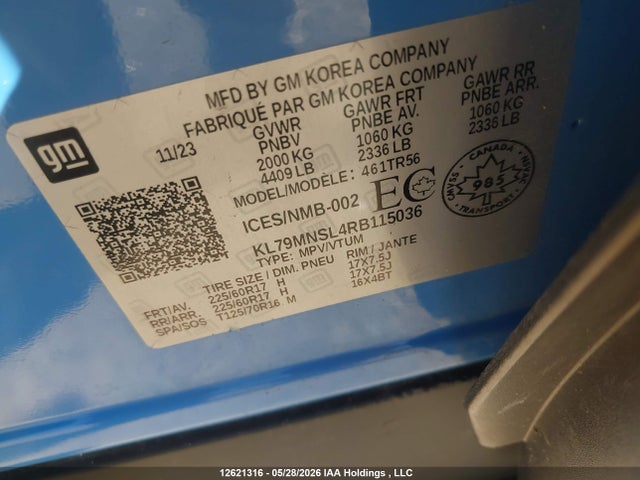 Chevrolet Trailblazer 2024 KL79MNSL4RB115036 Image 9