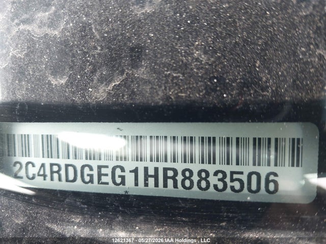 Auction sale of the 2017 Dodge Grand Caravan Gt, vin: 2C4RDGEG1HR883506, lot number: 12621367