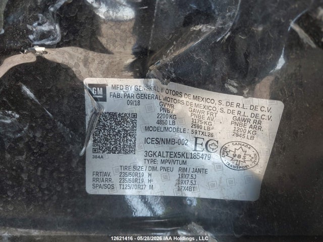 3GKALTEX5KL185479 GMC Terrain Sle