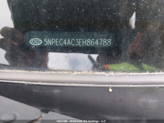 12621459 :رقم المزاد ، 5NPEC4AC3EH864788 vin ، 2014 Hyundai Sonata Se/limited مزاد بيع