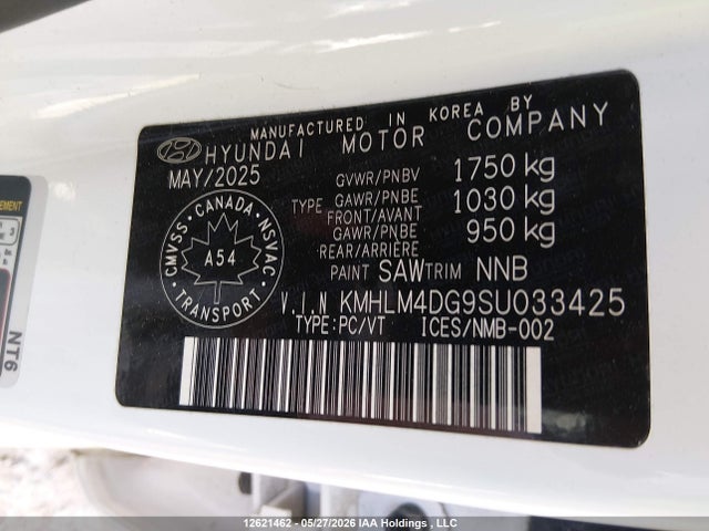 2025 Hyundai Elantra მანქანა იყიდება აუქციონზე, vin: KMHLM4DG9SU033425, აუქციონის ნომერი: 12621462