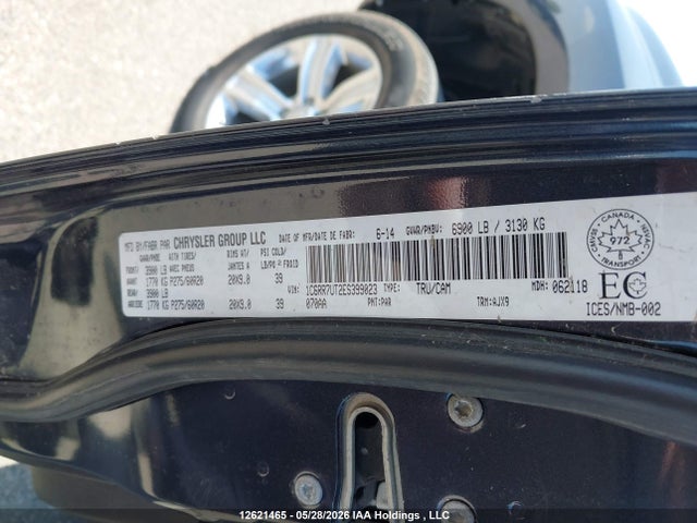 2014 Ram 1500 Sport მანქანა იყიდება აუქციონზე, vin: 1C6RR7UT2ES399023, აუქციონის ნომერი: 12621465