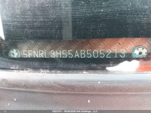 Aukcja sprzedaży 2010 Honda Odyssey Ex, vin: 5FNRL3H55AB505213, numer aukcji: 12621471