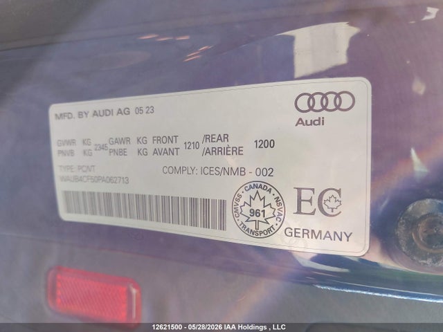Продажа на аукционе авто 2023 Audi S5 3.0t Technik, vin: WAUB4CF50PA062713, номер лота: 12621500