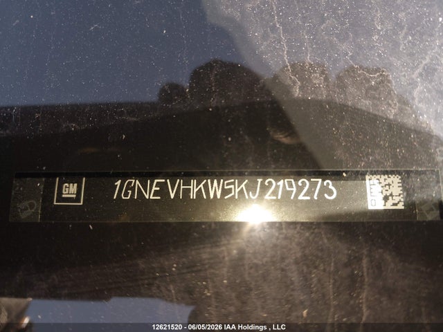 Продаж на аукціоні авто 2019 Chevrolet Traverse 3lt, vin: 1GNEVHKW5KJ219273, номер лоту: 12621520