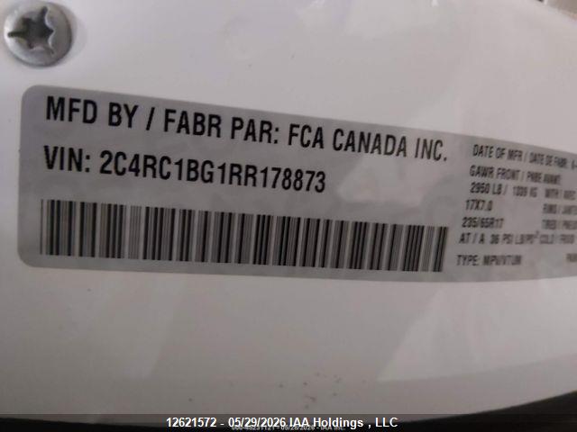 Продажа на аукционе авто 2024 Chrysler Pacifica Touring L, vin: 2C4RC1BG1RR178873, номер лота: 12621572