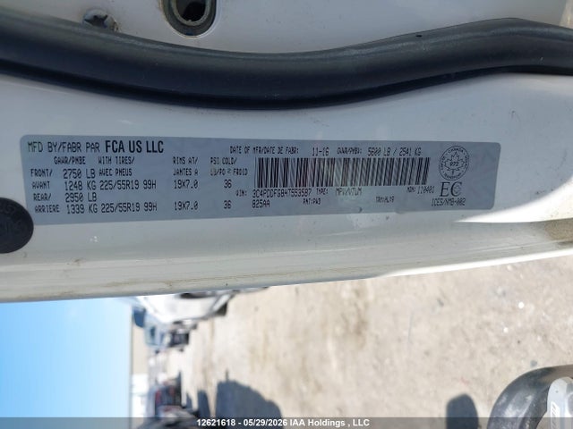 Продаж на аукціоні авто 2017 Dodge Journey Gt, vin: 3C4PDDFG8HT553587, номер лоту: 12621618