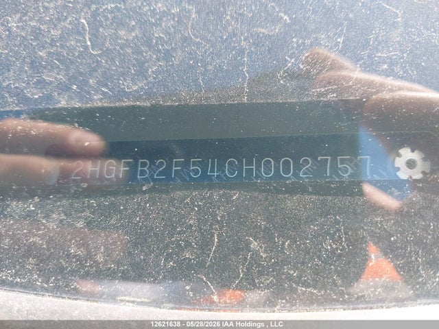 Продажа на аукционе авто 2012 Honda Civic Ex 4dr, vin: 2HGFB2F54CH002757, номер лота: 12621638