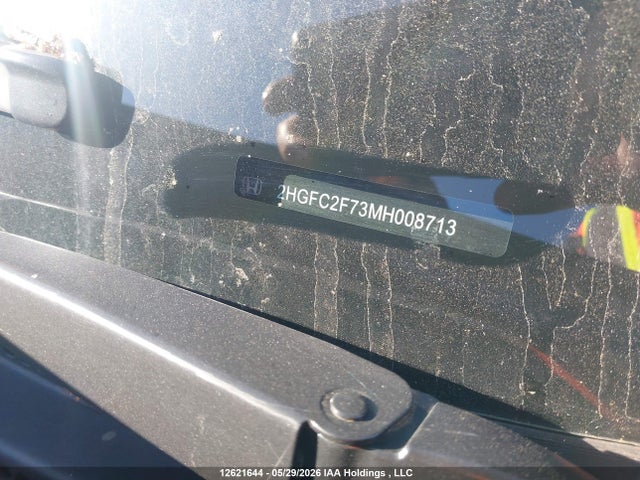 Продаж на аукціоні авто 2021 Honda Civic Ex 4dr, vin: 2HGFC2F73MH008713, номер лоту: 12621644