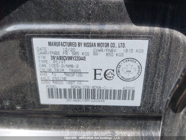 Nissan SENTRA SV 2021 3N1AB8CV9MY220448 Image 9