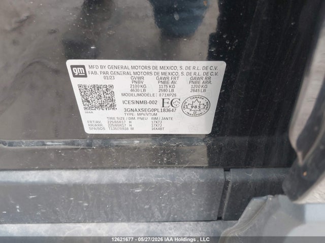 Chevrolet EQUINOX LS 2023 3GNAXSEG0PL183647 Image 9
