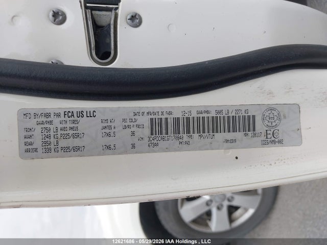 12621686 :رقم المزاد ، 3C4PDCAB1GT170840 vin ، 2016 Dodge Journey مزاد بيع