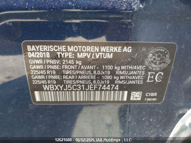 WBXYJ5C31JEF74474 BMW X2 Xdrive28i