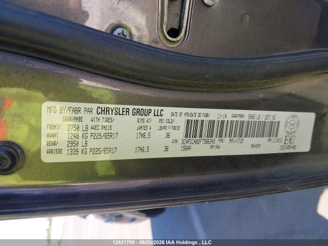 3C4PDCAB2FT586345 Dodge Journey