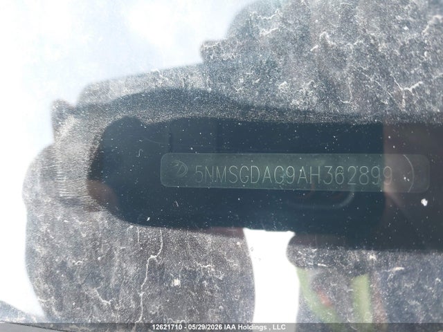 12621710 :رقم المزاد ، 5NMSGDAG9AH362899 vin ، 2010 Hyundai Santa Fe Gls مزاد بيع