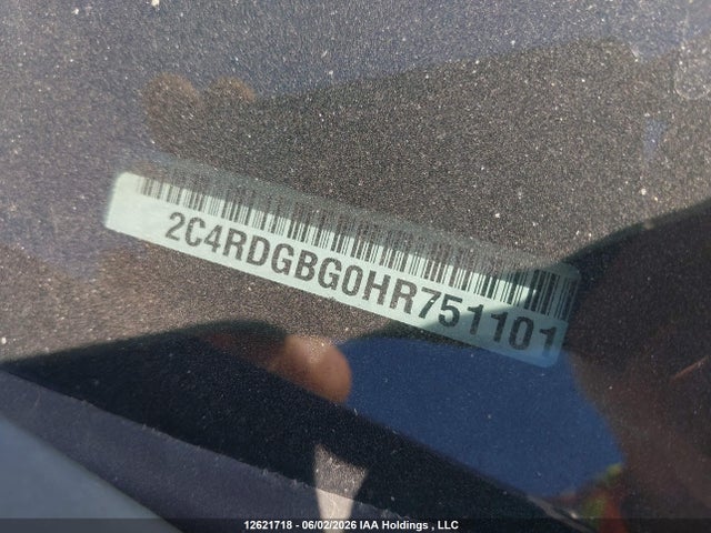 Auction sale of the 2017 Dodge Grand Caravan Se, vin: 2C4RDGBG0HR751101, lot number: 12621718