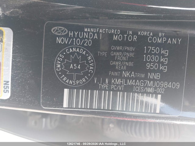 Продаж на аукціоні авто 2021 Hyundai Elantra Essential Manual, vin: KMHLM4AG7MU098409, номер лоту: 12621746