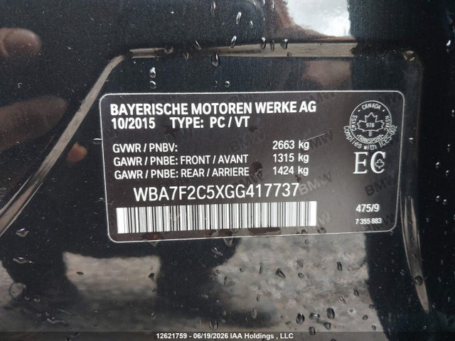 BMW 750 Xi 2016 WBA7F2C5XGG417737 Image 9