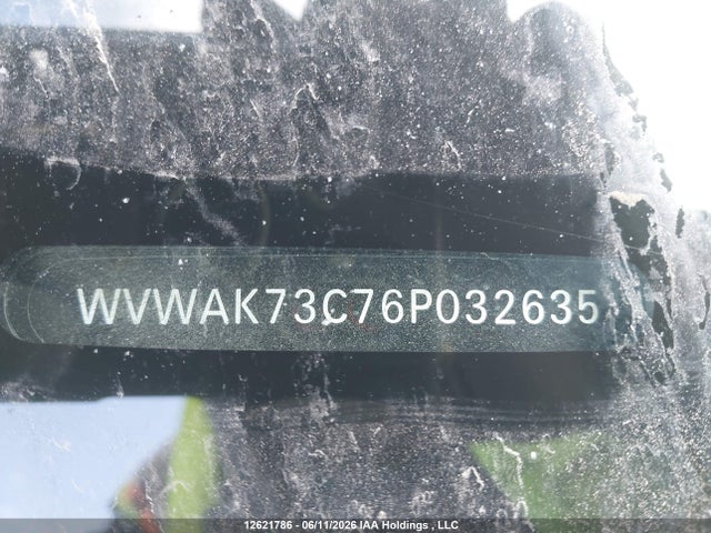 Aukcja sprzedaży 2006 Volkswagen Passat 2.0t/2.0t Base, vin: WVWAK73C76P032635, numer aukcji: 12621786
