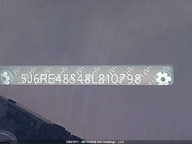 2008 Honda Cr-v Ex მანქანა იყიდება აუქციონზე, vin: 5J6RE48548L810798, აუქციონის ნომერი: 12621811