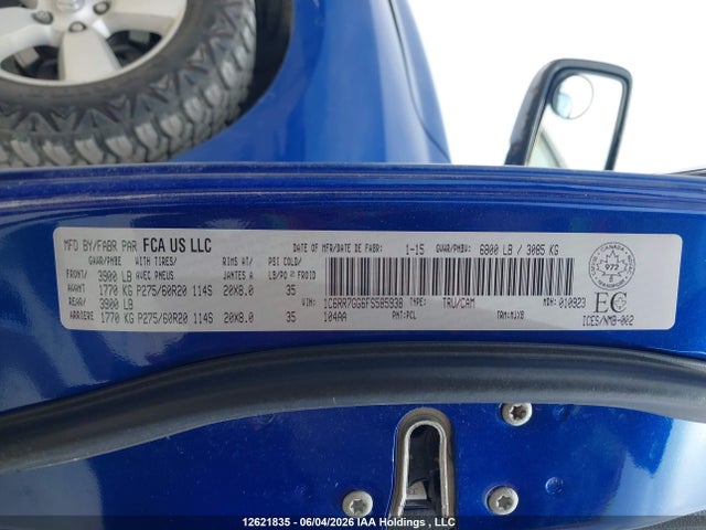Dodge RAM 1500 2015 1C6RR7GG6FS585938 Image 9