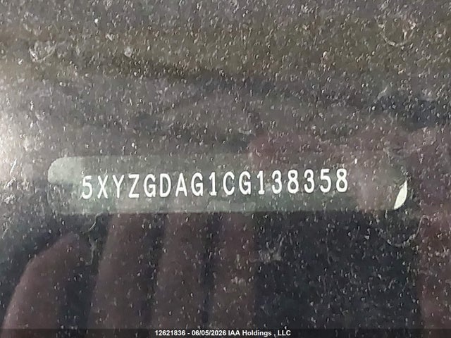 Продаж на аукціоні авто 2012 Hyundai Santa Fe, vin: 5XYZGDAG1CG138358, номер лоту: 12621836