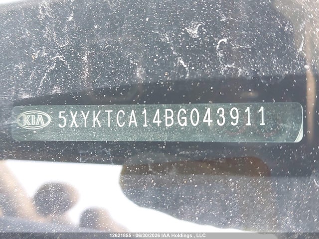 12621855 :رقم المزاد ، 5XYKTCA14BG043911 vin ، 2011 Kia Sorento Lx مزاد بيع