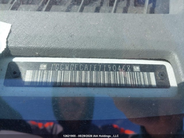 Aukcja sprzedaży 2014 Chevrolet Express G2500, vin: 1GCWGFCA1E1190468, numer aukcji: 12621955