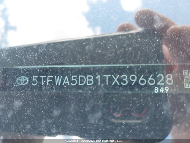5TFWA5DB1TX396628 Toyota Tundra Crewmax Limited/crewmax Platinum/crewmax 1794/crewmax Sr/crewmax Sr5