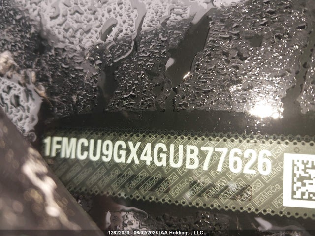 1FMCU9GX4GUB77626 Ford ESCAPE SE
