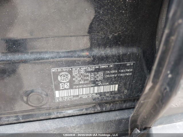 Aukcja sprzedaży 2019 Toyota Rav4 Xle, vin: 2T3R1RFV0KC050991, numer aukcji: 12604938