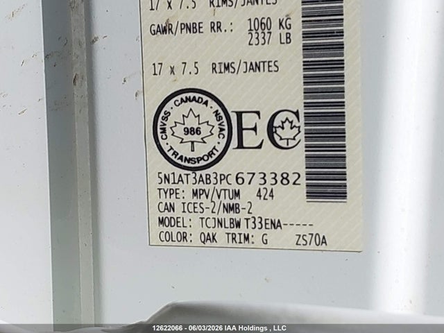 Продаж на аукціоні авто 2023 Nissan Rogue S, vin: 5N1AT3AB3PC673382, номер лоту: 12622066