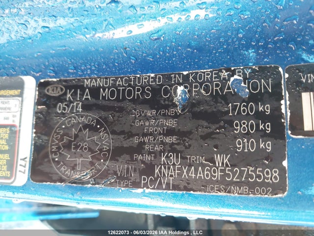 Aukcja sprzedaży 2015 Kia Forte, vin: KNAFX4A69F5275598, numer aukcji: 12622073